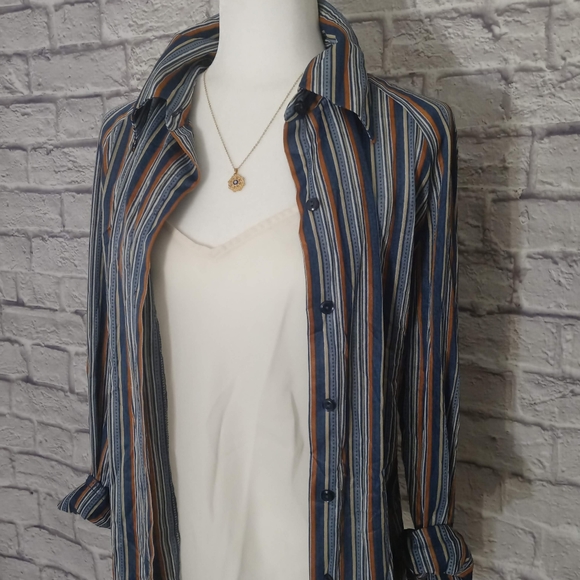 BOGO | Vintage 1970's Mr. Alex Striped Button Up - Picture 10 of 10